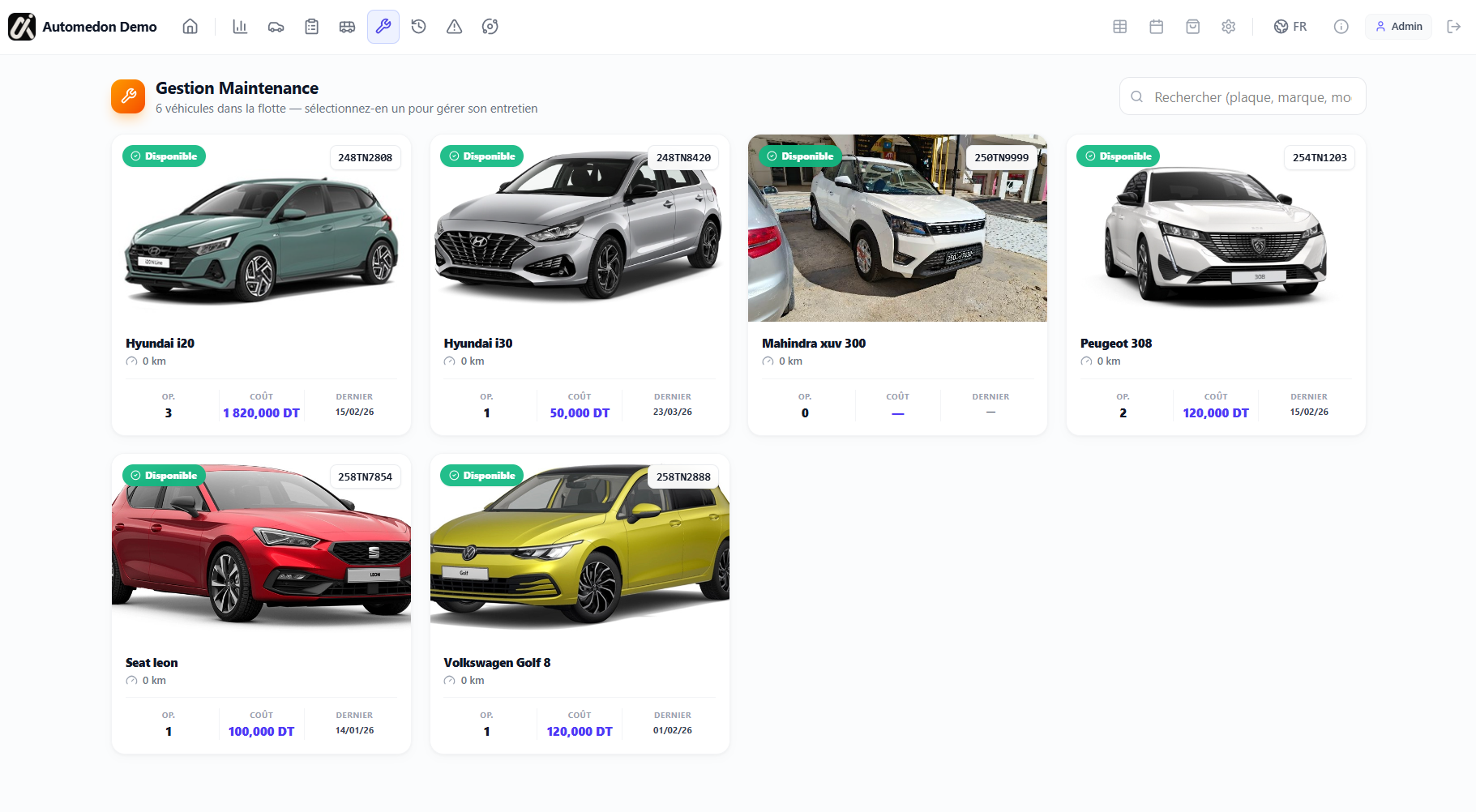 Automedon Maintenance Page